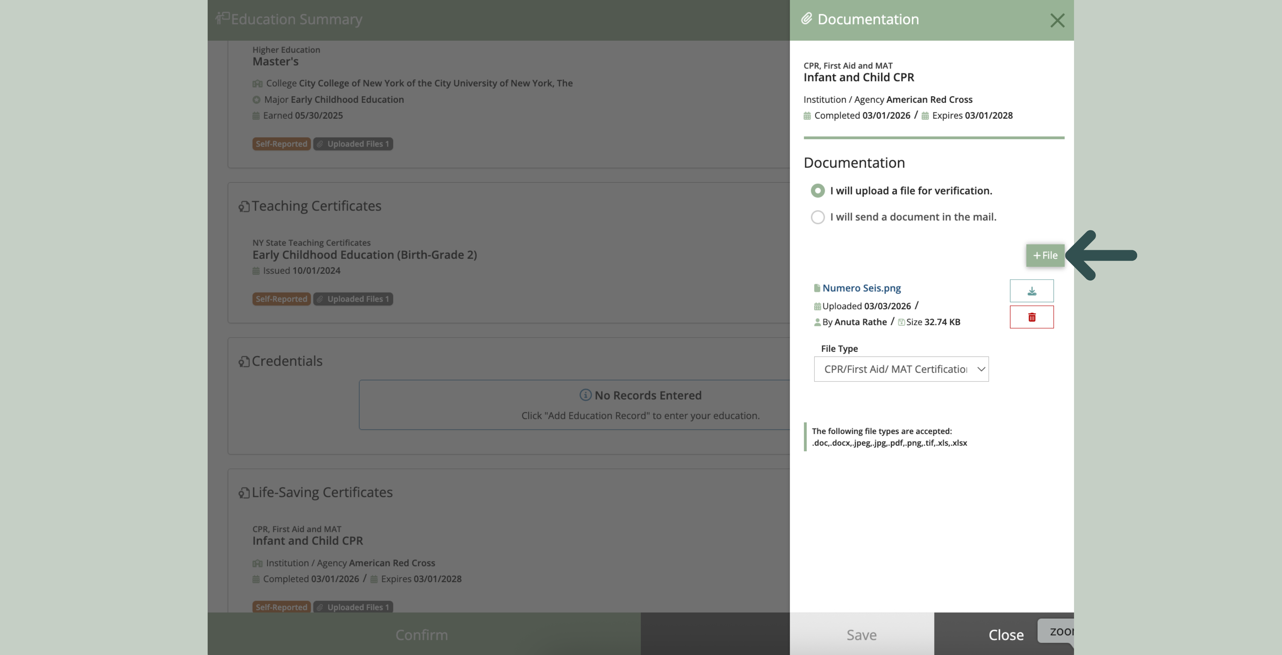 add file self reported.png